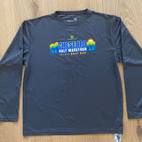 Men's Long Sleeve Lead Gray Chesebro Half Marathon Running Top (2023)