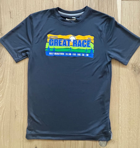 Men's Lead Gray Great Race Running Top (2023)