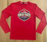 Men's Premium Red Long Sleeve Great Race Running Top (2025)