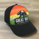 Great Race California Bear Technical Trucker Hat