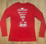 Women's Premium Red Long Sleeve Great Race Running Top (2025)