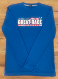 Great Race Men’s Long Sleeve Running Shirt - Royal Blue